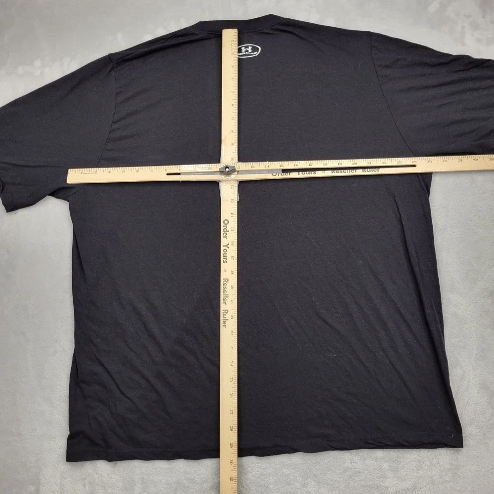 Under Armour Shirt XXL‎ Base Layer Performance Training UA Black Blue Adult 2XL